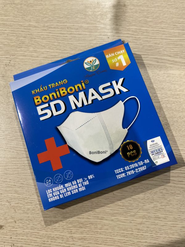 Khẩu trang 5D Mask BoniBoni - Khăn Ướt Boniboni - Xưởng Sản Xuất Huyền Trang
